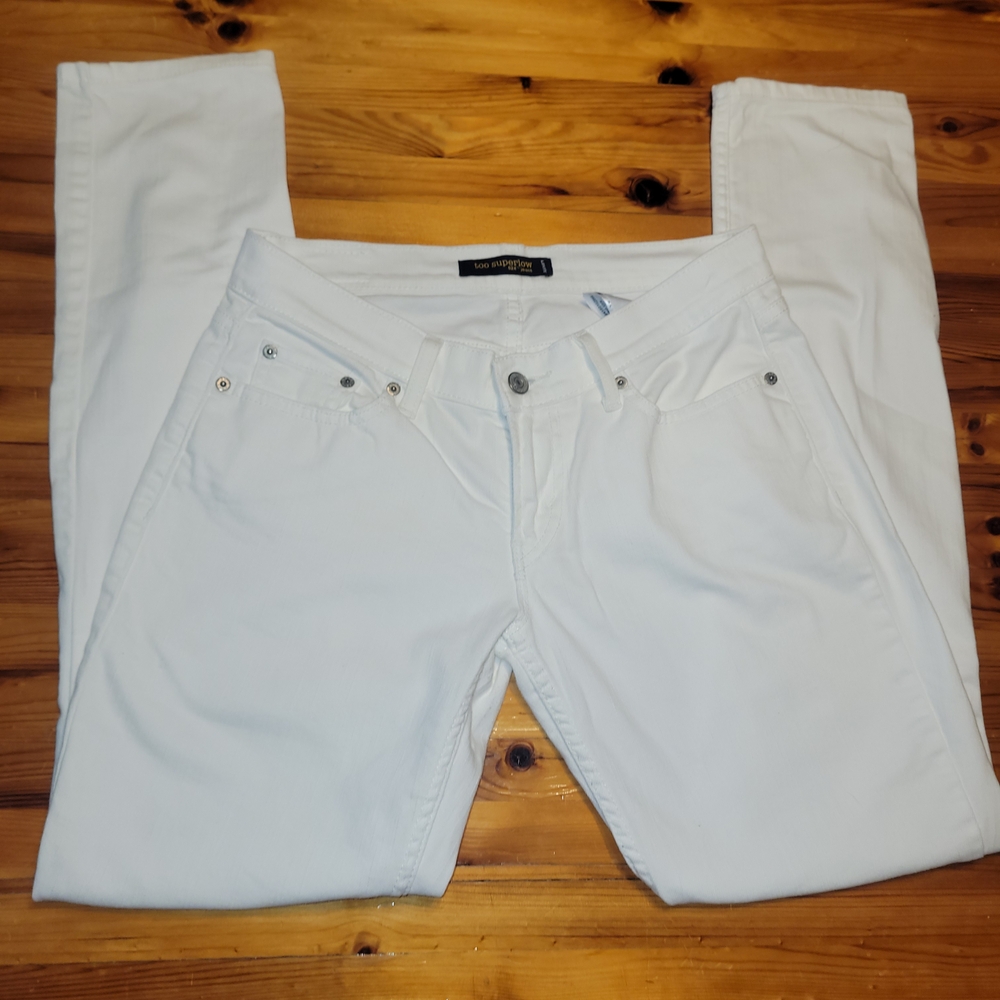 Levi's White Skinny Jeans Sleek Fit